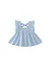 Vestido para Meninas 2026 Verão Novo Estilo Coreano Elegante Gola de Marinheiro Saia para Bebês e Crianças Celebridade da Internet Academia Vestido de Princesa