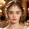 Venta Caliente Transfronteriza Cadena para la Cabeza Estilo Bohemio Adorno para la Frente Adorno para la Frente Estilo Exótico Cadena para la Cabeza con Cascabeles Estilo Indio Accesorios para el Cabello