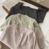 [Recomendación Principal] Suéter de Punto con Media Cremallera y Cuello Redondo Estilo Coreano Simple Casual Versátil para Mujer Tops Versátiles Casuales para Mujer