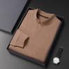 Camisa de base de veludo dupla face masculina primavera e outono camiseta masculina manga comprida camisa interna casual de alta qualidade suéter roupas