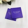 Empaque Cuadrado 5*5cm Gamuza de Ciervo Terciopelo Paño de Pulido Plateado Limpieza de Joyería Oro y Plata Paño de Mantenimiento de Pulido Concha Morada Empaque Individual