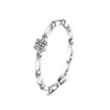 Anillo de Moissanita para Mujer, Anillo de Estilo Nuevo Simple y Moderno, Anillo de Plata de Ley S925, Joyería, Venta al por Mayor Fuente de Transmisión en Vivo