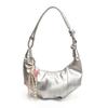 Bolso de mano plisado de nicho de alta gama, moderno y sencillo, para mujer. Nuevo bolso versátil tipo dumpling, bolso de hombro cruzado personalizado para mujer.