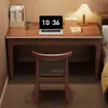 Escritorio de madera maciza para uso doméstico, adecuado para espacios pequeños, escritorio de noche para escribir, mesa larga de estudio para estudiantes en el dormitorio, escritorio de computadora para adultos