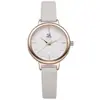 Shengke Sk Nuevo Reloj para Estudiantes Damas Superficie de Gota de Agua Moda Pequeño Fresco Moda Simple Agua Reloj de Cuarzo