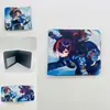 Periférico de Anime I Actualicé la Cartera Corta Solo Monstruo No. Billetera Monedero Plegable a la Mitad de Cuero PU con Estampado de 8 Colores