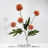 Flores Artificiales de Crisantemo con Bola de Diente de León de Cinco Cabezas en Colores Otoñales, Ramo de Flores Artificiales al por Mayor para Decoración del Hogar y Bodas