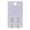 Oro rosa tres pares de pendientes combinación de pendientes 2021 nuevos modernos elegantes simples estilo frío pendientes para mujer