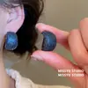 Pendientes Curvos de Esmeralda Colombiana, Pendientes de Circonita de Lujo Ligero y Alta Gama, Pendientes Retro Transfronterizos Europeos y Americanos