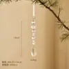 Nuevo Colgante Acrílico Transparente Transfronterizo Adornos para Árbol de Navidad Diseño de Escena Navideña Accesorios para Sesión de Fotos Decoraciones