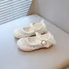 Zapatos de Princesa para Niñas Zapatos de Cristal 2025 Verano Nuevos Zapatos de Cuero para Niños Vestido a Juego para Bebé Niña Zapatos Casuales de Cuero