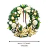 Colgante de corona decorativa de Navidad para decoración de fotos, arreglo de escena, colgante de puerta de hotel, adorno para colgar en la chimenea, corona de vid de Navidad