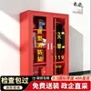 Armário de equipamentos para mini quartel de bombeiros, armário completo de suprimentos de emergência para pequeno quartel de bombeiros, caixa de extintor de incêndio em aço inoxidável