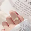 Anillo Creativo de Plata S925 de Shenzhen con Diseño de Margarita y Girasol, Moda para Mujer, Nuevo Lanzamiento, Anillo de Diseño Simple Ajustable