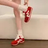 Zapatos de Entrenamiento Alemanes para Mujer Otoño Casual Exterior con Cordones Malla Modelo Nuevo 2026 Zapatillas Forrest Gump Transpirables Beige