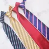 Corbata de Hombre 8cm Formal Nudo Hecho a Mano Sin Nudos Cremallera Camisa de Mujer Negocios Gama Alta Estampada Azul Oscuro Rojo Negro