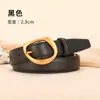 Nuevo Cinturón de Piel de Vaca para Mujer Venta Directa de Fábrica Casual Simple Estilo Coreano de Negocios Moderno Versátil Decorativo Cinturón para Pantalones
