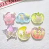 Accesorios de Resina de Dibujos Animados con Estrellas y Nubes de Purpurina Fina para DIY, Charms para Zapatos Hechos a Mano, Llaveros, Cadenas para Fundas de Teléfono