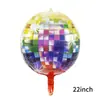 Nova bola de discoteca gigante de pé balão de folha de discoteca 4D para decoração de aniversário de bar balão 3D