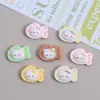 Mini Miau Miau Peixe Seco Criativo Artesanal DIY Acessórios de Cola Cremosa Resina Peças Pequenas Material para Joias Kit Atacado