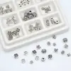 Novo Pulseira Colar Espaçador com Contas de Liga de Prata Antiga Chinesa Contas Irregulares DIY Joias Feitas à Mão Acessórios com Contas