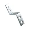 Soporte Angular Trapezoidal Pequeño en Forma de Z de 15 mm de Ancho Soporte de 90 Grados Conector Fijo Hierro Angular Accesorios para Muebles y Gabinetes con Agujeros