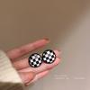 Pendientes plateados con doble forma de C pendientes de cadena de terciopelo nicho Corea del Sur otoño e invierno temperamento retro pendientes Joker al por mayor