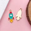 1 Pieza Colgante de Aleación Verde con Goteo de Aceite Hojas de Cactus Flores Accesorios de Joyería DIY Aretes Colgante de Collar Venta al por Mayor
