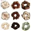 Gomas para el pelo de color sólido retro estilo francés, Scrunchies grandes estilo coreano, Gomas para el pelo de alta elasticidad, Suministro al por mayor, Ventas directas del fabricante