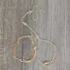 Acessórios de Pulseira de Nicho Criativos e Elegantes Europeus e Americanos para Mulheres Pulseira Escrava da Moda Corrente de Contas de Zircônia Cúbica Pulseira de Dedo
