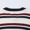 Ropa de Mujer 2026 Verano Nuevo Estilo Europeo y Americano Moda Sencillo Versátil Cardigan de Punto Rayado Suéter en Color de la Foto