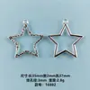 Venda Quente Transfronteiriça DIY Liga Estrela de Cinco Pontas Série Pingentes Estilo Ins Pulseira Colar Estrela Oca Acessórios de Joias