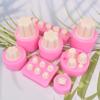 Diobao mismo estilo pellizco lindo pudín molde de silicona pudín mousse pastel diy decoración de coche adornos