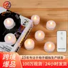 Luz de Chá LED Pequena Controlada Remotamente Plástico Transfronteiriço Simulação Decoração de Bar Ornamento de Atmosfera Vela Eletrônica Lâmpada de Vela