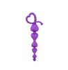 Juguete Sexual de Silicona Rosa con Forma de Corazón de Amor y Anilla para Tirar, Tapón Anal para Punto G, Herramienta de Entrenamiento Sm para Principiantes para Hombres y Mujeres