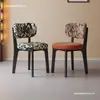 Silla de Comedor Nórdica de Madera Maciza, Silla para Mesa de Comedor del Hogar, Silla de Ocio Minimalista de Lujo Ligero Vintage para Sala de Estar, Comedor, Hotel, Taburete de Tocador