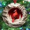 Pendente Plano de Pássaro Vermelho de Natal Acrílico Transfronteiriço Decorações de Árvore de Natal Listagem Pingente de Carro