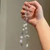Estilo Ins Dulce Fresco Accesible Lujo Chica Flor Rosa Lazo Cadena para Colgar Teléfono Móvil Cadena de Cámara Ccd Cuerda Anti-Pérdida con Cuentas