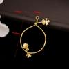 Zhongxing estilo antigo Novo hairpin material cocar nupcial diy tassel pendente ramo flor oco estilo nacional passo shake