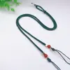 Cordão DIY Ajustável para Contas Dzi Corda para Pendurar na Horizontal e Vertical Corda para Pescoço Clavícula Colar com Pingente de Jade Masculino e Feminino