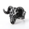 Anillo de Oveja Calavera Punk Europeo y Americano Anillo Personalizado para Hombre Joyería Gótica de Calavera Retro Popular