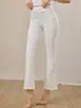 Diseño de Cintura Alta, Efecto Adelgazante, Pantalones Acampanados para Exteriores, Pantalones Largos Deportivos Casuales con Sensación de Piel, Pantalones de Yoga de Cintura Alta para Fitness