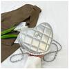 2025 Verano Nuevo Amor Lazo Cadena de Perlas Bolso Dulce Estilo Mini Bolso de Hombro Elegante Bolso Cruzado