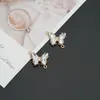 Accesorios Transfronterizos Europeos y Americanos Colgante de Mariposa con Cristales de Circonita Micropavimentados Pulsera Pendientes Material para Joyería DIY Venta al por Mayor