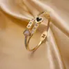 Modelos Explosión de Moda Pulsera de Acero Inoxidable Corazón Dulce 18K No se Desvanece Femenina Elegante