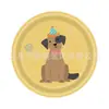 Conjunto de Pratos de Papel para Festa de Aniversário de Cachorro de Desenho Animado Transfronteiriço Decoração de Mesa Suprimentos