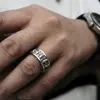 Anillo Vivo de Calavera India Plata Tailandesa Moda Retro Plata de Ley S925 Chiba Joyería de Plata Personalizada Anillo para Hombres y Mujeres