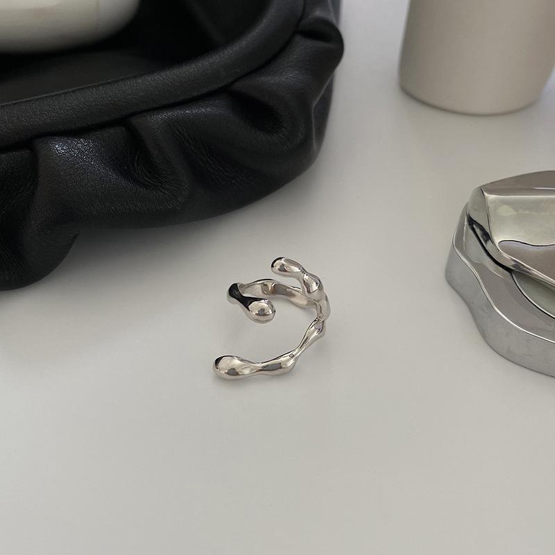 SKU_异型纹理纯银戒指