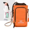 Bolsa Pequena de Ombro com Tonalidade Roxa, Multiuso, Leve, Repelente à Água, para Casais, Viagens ao Ar Livre, Bolsa para Garrafa de Água Mãos Livres