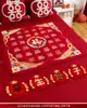 Alfombra de Bendición de Boda Bordada con la Palabra "Fu" para Cien Bendiciones, un Nacimiento Temprano de un Niño Precioso, la Prensa de la Cama de la Novia, una Colección Completa de Artículos de Preparación para la Boda para la Mujer